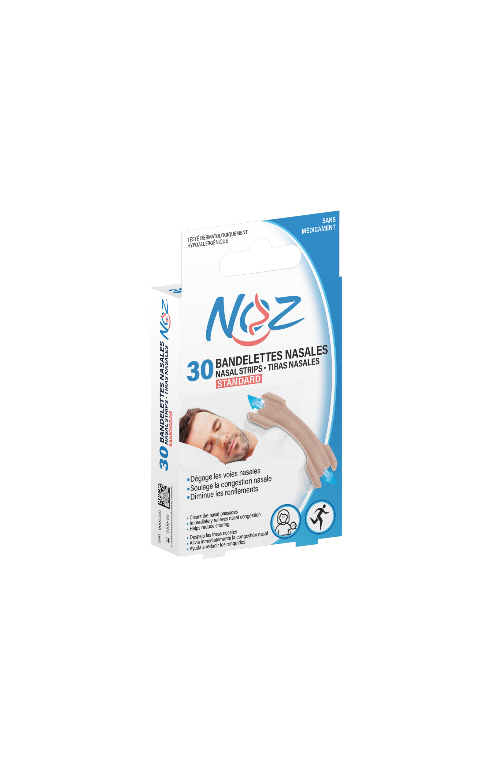 nos bandelettes nasale en tnt couleur chair 30pcs 5,6x1,8cm